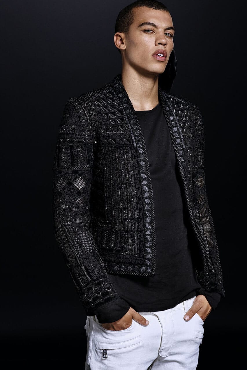 Balmain on sale h&m blazer